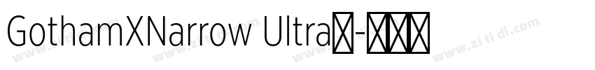 GothamXNarrow Ultra◆字体转换